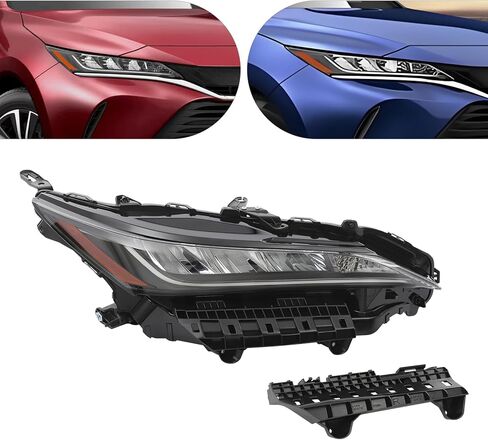 LED Headlight Assembly Right Passenger Side for 2021-2023 Toyota Venza Hybrid, Direct Fit Replacement with Bulbs & Bracket (Factory LED Models Only) in Saudi Arabia