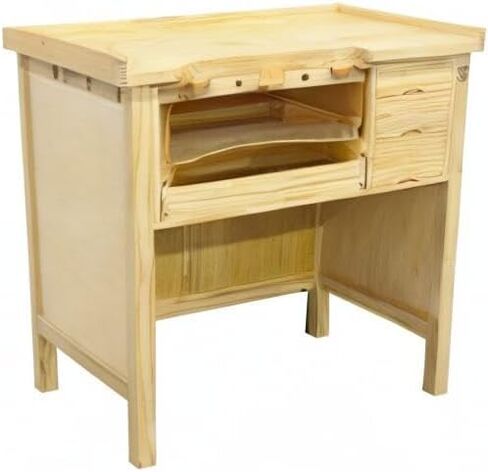 Deluxe Solid Wooden Jewelers Bench Workbench Station with Utility Storage Drawers for Jewelry Making Bench in Kuwait