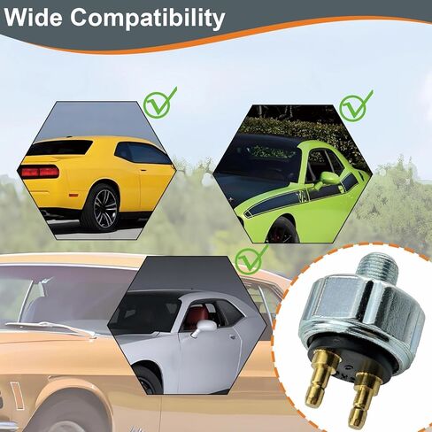 Low Pressure Hydraulic Brake Light Switch, 1/8" NPT Universal Port, Street Hot Rod 45PSI Activation, Universal Brake Systems for Vehicles Replacement Accessories Part ﻿ in Saudi Arabia