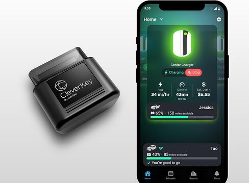 CleverCharge CleverKey Vehicle Interface Device; CK-111A - for use Level 2 EV Chargers, OBD2 Port Installation, Bluetooth and Wi-Fi Enabled, FCC Compliant in Saudi Arabia