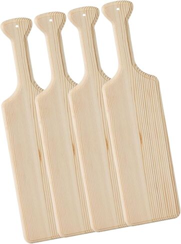 4Pcs 18inch Sorority Paddle - Greek Fraternity Paddle, Unfinished Wooden Frat Paddle, Solid Pine Wood Paddles (Rotundity 18IN) in Saudi Arabia