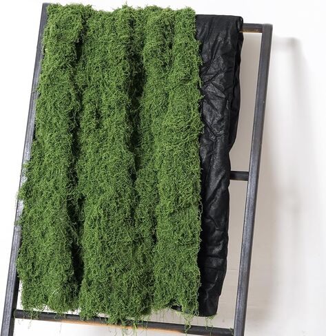Artificial Green Moss Mat, Faux Moss Sheet for Crafts 39.37" x 39.37" Fake Moss Wall for Plants Indoor Outdoor Decor, Artificial Moss for DIY Crafts, Table Centerpieces, Wedding, Party, Planters in Kuwait