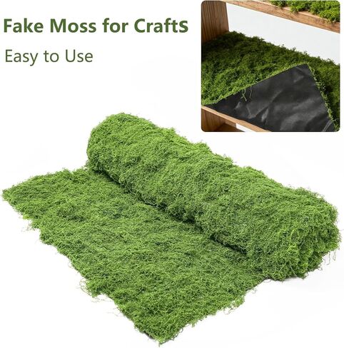 Artificial Green Moss Mat, Faux Moss Sheet for Crafts 39.37" x 39.37" Fake Moss Wall for Plants Indoor Outdoor Decor, Artificial Moss for DIY Crafts, Table Centerpieces, Wedding, Party, Planters in Kuwait