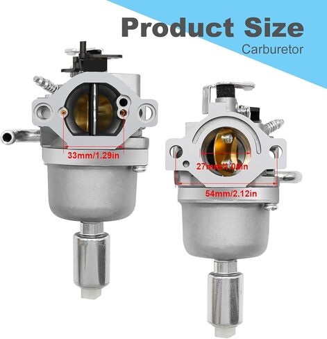 594601 Carburetor Kit, Replacement for Brigs-Straton 19HP-21HP Engine, Compatible with Craftsman Riding Lawn Mower Tractor Intek Single Cylinder OHV Motor Nikki Carb 796587, 591736 in Kuwait