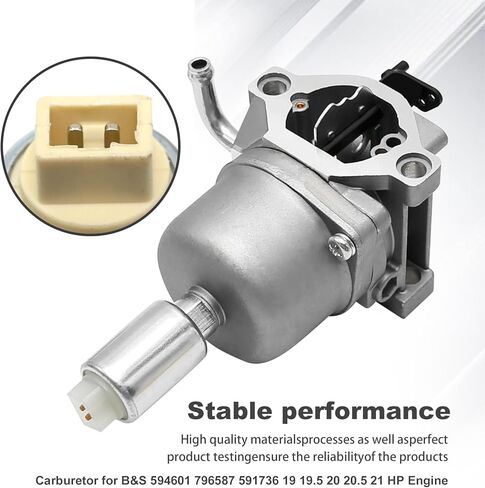 594601 Carburetor Kit, Replacement for Brigs-Straton 19HP-21HP Engine, Compatible with Craftsman Riding Lawn Mower Tractor Intek Single Cylinder OHV Motor Nikki Carb 796587, 591736 in Kuwait
