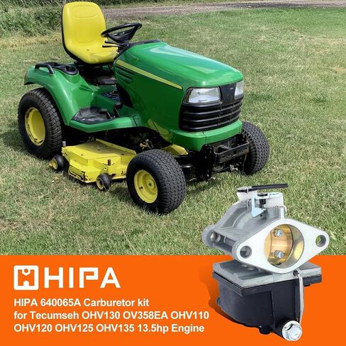 Hipa 640065A 640065 المكربن ​​لتيكومسيه OHV130 OV358EA OHV110 OHV120 OHV125 OHV135 13HP 13.5HP 14HP 15HP 4-Cycle العمود العمودي أجزاء المحرك in Kuwait