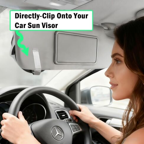 2Pcs Dip Can Holder for Car Visor - Black Car Visor Clip Holder with Secure Storage, Universal Pouch Can Holder for Car Truck SUV, Lightweight Visor Organizer Clip in Saudi Arabia