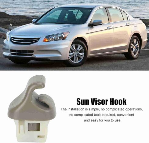Sun Visor Clips, ABS Car Sun Visor Bracket, Auto Sunshade Holder Hook Replacement, OEM 88217-TA0-A02ZA, 88217-TA0-A02ZB, Visors Clip Holder Replacement for Accord 2008‑2012, Gray in Saudi Arabia