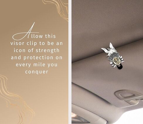 St Michael Visor Clip - St Christopher Medal for Car, St Christopher Prayer Card, Saint Michael Prayer Card, The Lord's Prayer Card - St Michael and St. Christopher Visor Clip Catholic Set - 5 Items in Saudi Arabia