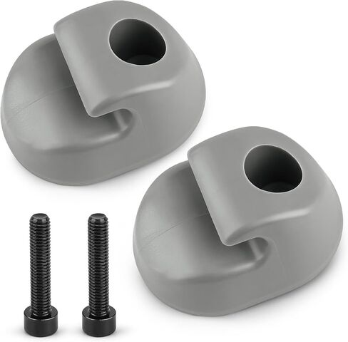 2-Pack Interior Sun Visor Mounting Clips Gray Bone Compatible with Select Peterbilt Kenworth Heavy Duty Trucks Replaces S16-1023-661 in Kuwait