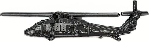 Army Aviator Veteran - Blackhawk Helicopter Shaped Challenge Coin in Saudi Arabia