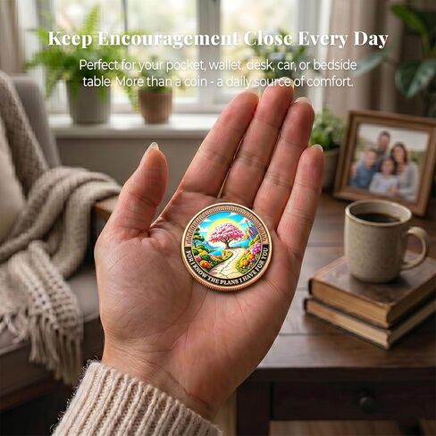 Jeremiah 29:11 Christian Challenge Coin - Inspirational Pocket Hug Token for Hope, Faith & Encouragement, Christian Gift for Men Women, Bible Verse Keepsake for Graduation, Baptism & Difficult Times in Saudi Arabia