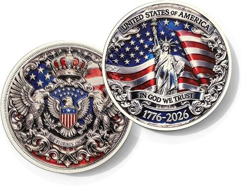 The US Independence Day 250th Anniversary Coin,Gift for Collectors Numismatic Enthusiasts, Excellent Choice for Both Commemoration Collecting Giving Pption in Kuwait