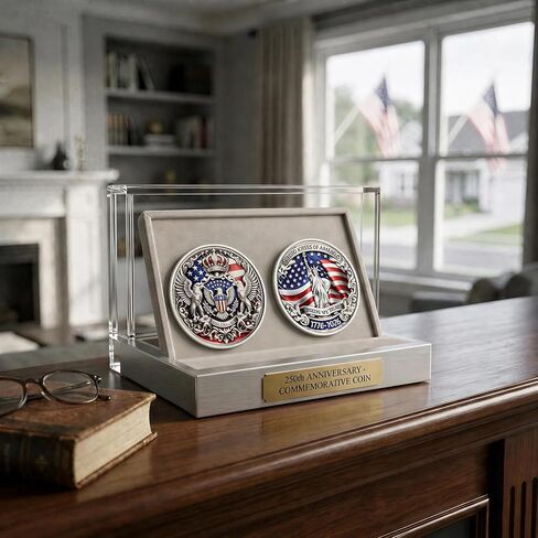The US Independence Day 250th Anniversary Coin,Gift for Collectors Numismatic Enthusiasts, Excellent Choice for Both Commemoration Collecting Giving Pption in Kuwait