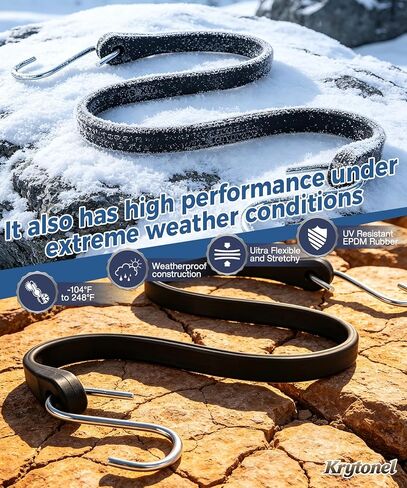 10 Pack Heavy Duty Bungee Cords with Hooks, Assorted 10" 15" 21" Rubber Straps, Elastic Tie Downs for Outdoor, Tarp, Cargo, Luggage, Motorcycle in Saudi Arabia