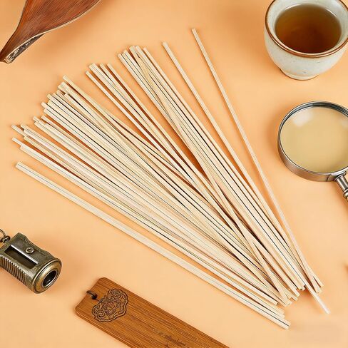 50 PCS Wooden Dowel Rods for Crafts, 1/8" X 12" Craft Wood Sticks Hardwood Unfinished Square Dowel Wood Sticks 1/8 Square Wooden Dowels for Art Crafts, Kites, DIY Projects Home Decor Models Making in Kuwait