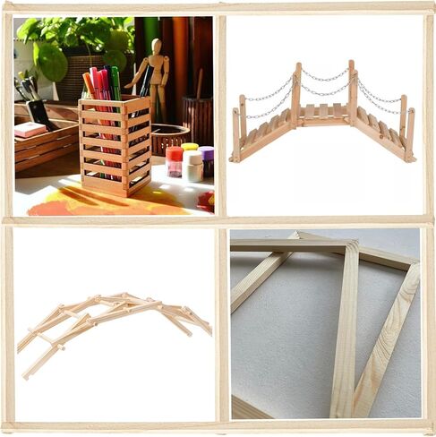 50 PCS Wooden Dowel Rods for Crafts, 1/8" X 12" Craft Wood Sticks Hardwood Unfinished Square Dowel Wood Sticks 1/8 Square Wooden Dowels for Art Crafts, Kites, DIY Projects Home Decor Models Making in Kuwait