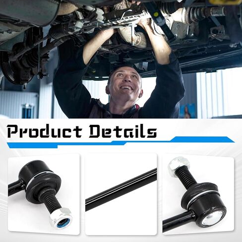 2Pcs Front Stabilizer Sway Bar Link, Compatible with 1996-2007 Dodge Caravan, 1996-2020 Grand Caravan; 1996-2016 Chrysler Town & Country, 2004-2008 Pacifica; Plymouth Voyager Volkswagen Routan Ram C/V in Saudi Arabia