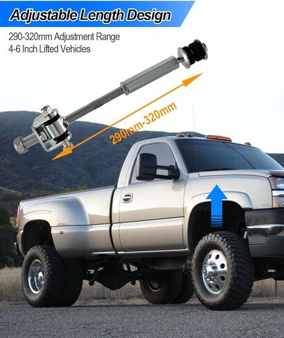 Sway Bar End Link Kit Adjustable 4-6" Lifted Fit for Chevy Silverado GMC Sierra 1500 2500 3500 Suburban Tahoe Yukon Avalanche Yukon XL 2WD/4WD Hummer H2 1999-2016 Some Models in Kuwait