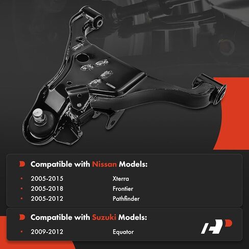 A-Premium Front Left Lower Control Arm, with Ball Joint & Bushing, Compatible with Nissan Frontier 2005-2018, Pathfinder 2005-2012, Xterra 2005-2015, Suzuki Equator 2009-2012 in Kuwait