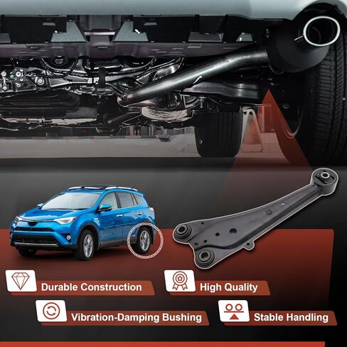GlobalPrince Rear Left and Right Trailing Arms with Bushing Compatible with Toyota Rav4 2006-2011 Replace 48760-42010 48780-42010 in Saudi Arabia