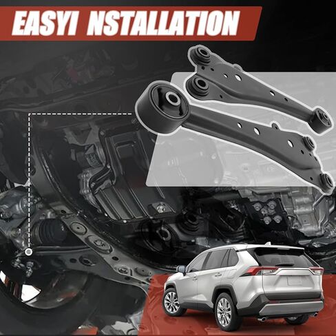 GlobalPrince Rear Left and Right Trailing Arms with Bushing Compatible with Toyota Rav4 2006-2011 Replace 48760-42010 48780-42010 in Saudi Arabia