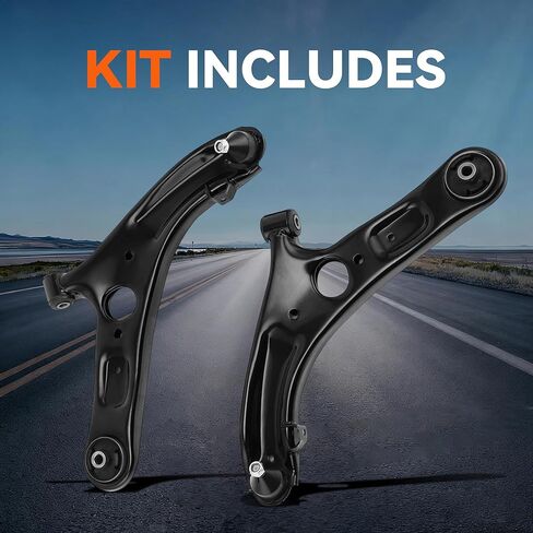 2pc Front Lower Control Arm and Ball Joint Assembly for Hyundai Elantra 2011-2016, Elantra GT 2013-2017, Veloster 2012-2017, Driver & Passenger Side Pair, Replaces K622232 K622646 in Kuwait