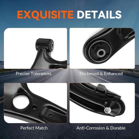 2pc Front Lower Control Arm and Ball Joint Assembly for Hyundai Elantra 2011-2016, Elantra GT 2013-2017, Veloster 2012-2017, Driver & Passenger Side Pair, Replaces K622232 K622646 in Kuwait