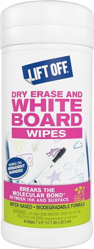 Motsenbocker’s Lift Off 42703 Dry Erase White Board Cleaning Wipes Easily Removes Dry Erase Marker, Permanent Marker, Pen, Pencil, and More Works on Multiple Surfaces in Saudi Arabia