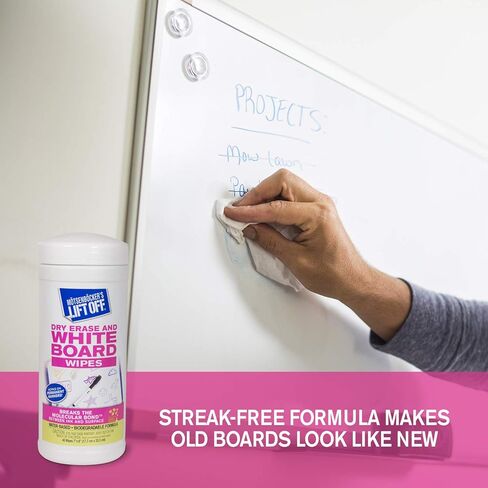 Motsenbocker’s Lift Off 42703 Dry Erase White Board Cleaning Wipes Easily Removes Dry Erase Marker, Permanent Marker, Pen, Pencil, and More Works on Multiple Surfaces in Saudi Arabia