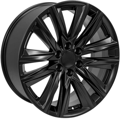 OE Wheels CA91 22 Inch Rim Fits Escalade Sport Style 6x139.7 22x9 Satin Black - Hollander 4869 (1) in Kuwait