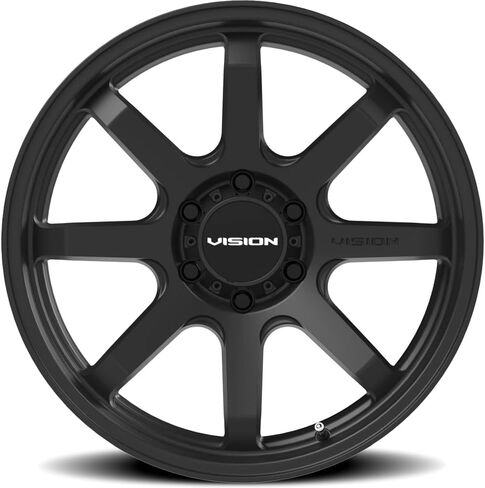 عجلة Vision 351 FLOW المخصصة - 16x8، 0 إزاحة، نمط مسمار 6x139.7، محور 110 مم - حافة سوداء ساتان in Kuwait