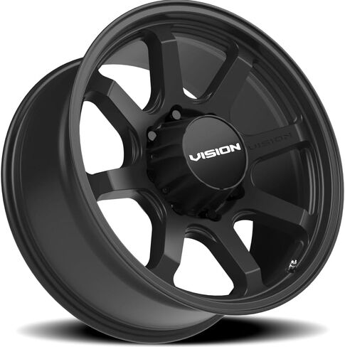 عجلة Vision 351 FLOW المخصصة - 16x8، 0 إزاحة، نمط مسمار 6x139.7، محور 110 مم - حافة سوداء ساتان in Kuwait