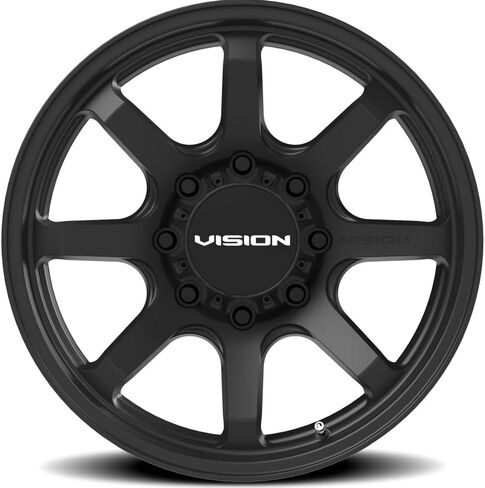 عجلة Vision 351 FLOW المخصصة - 16x8، 0 إزاحة، نمط مسمار 6x139.7، محور 110 مم - حافة سوداء ساتان in Kuwait