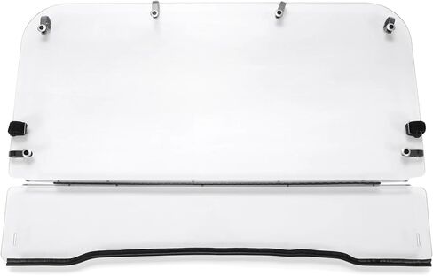 Fold Up Front Windshield FOR Kawasaki Mule 4010 4000 2009 2010 2011 2012 2013 2014 2015 2016 2017 2018 2019 2020 2021 2022 2023 2024 1 4 Inch Clear Polycarbonate in Saudi Arabia