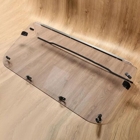 Fold Up Front Windshield FOR Kawasaki Mule 4010 4000 2009 2010 2011 2012 2013 2014 2015 2016 2017 2018 2019 2020 2021 2022 2023 2024 1 4 Inch Clear Polycarbonate in Saudi Arabia