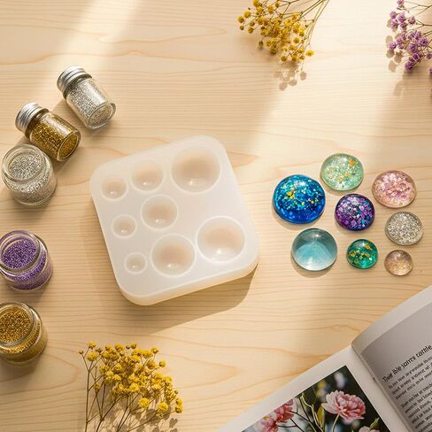 4 Pack Geometric Resin Triangle Jewelry Silicone Molds Square Round DIY Kit for Making Casting Epoxy Resin Clearance Keychain Earring in Saudi Arabia