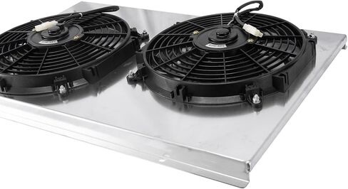 CF0TIXAR Electric Shroud Fan For 73 1974 1975 1976 Chevy Corvette Base C3 5.7L 7.4L V8 aluminio Radiator for 73 74 75 76 in Saudi Arabia