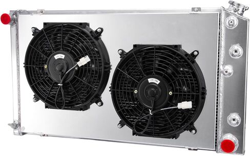 161 3 Row Aluminum Radiator with Shroud Fan for 1973-1986 Chevy GMC C10 C20 C30 K10 K20 K30, 1971-1990 Chevy El Camino Impala Caprice/70-77Monte Carlo in Saudi Arabia