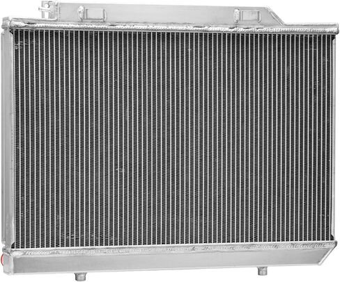 3-Row Aluminum Radiator & Shroud Fan Kit For 1986-1987 Mercedes-Benz 300SDL& 1990-1991 350SD 350SDL Diesel, Automotive Radiator Replacement for 1986 1987 1990 1991 86 87 90 91 in Saudi Arabia