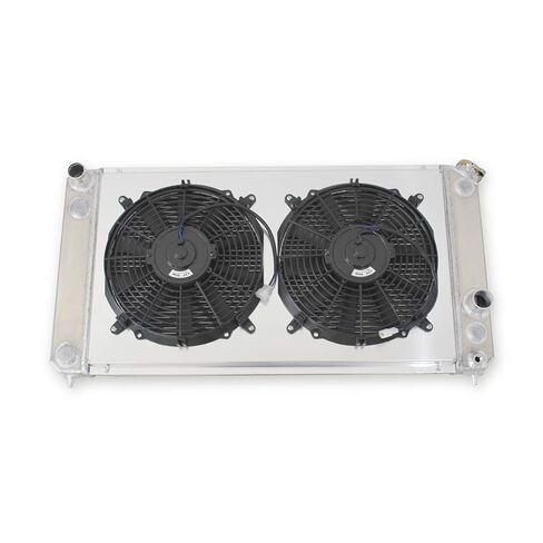3 Row Aluminum Radiator+Shroud+Fan Compatible with 1996-2005 2004 Chevy S10 Blazer 4.3L V6 in Saudi Arabia