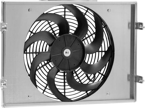 Engine Radiator Cooling Fan Replacement For 1962-1967 Chevy II Nova 4 & 6 Cylinder 3.8L Aluminum Radiator 1963 1964 1965 1966 in Saudi Arabia
