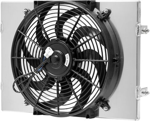Engine Radiator Cooling Fan Replacement For 1962-1967 Chevy II Nova 4 & 6 Cylinder 3.8L Aluminum Radiator 1963 1964 1965 1966 in Saudi Arabia