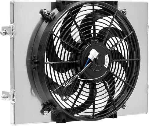 Engine Radiator Cooling Fan Replacement For 1962-1967 Chevy II Nova 4 & 6 Cylinder 3.8L Aluminum Radiator 1963 1964 1965 1966 in Saudi Arabia