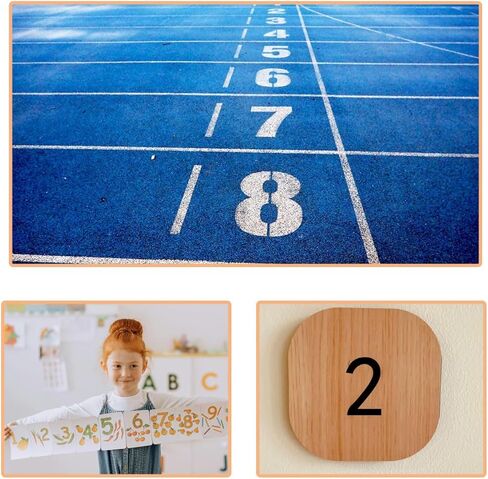 4 Inch Reusable Number Stencils 0-9, Plastic Painting Templates for Warehouse Marking, Loading Dock, Parking Space & Address Number Stencils in Saudi Arabia