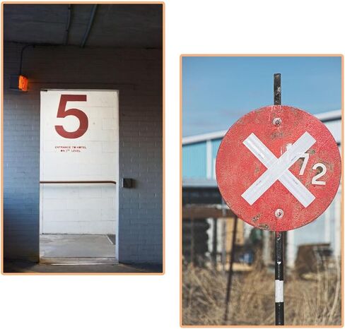 4 Inch Reusable Number Stencils 0-9, Plastic Painting Templates for Warehouse Marking, Loading Dock, Parking Space & Address Number Stencils in Saudi Arabia