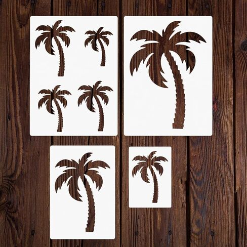 Palm Tree Stencil for Painting – Tropical and Beach Stencil for DIY Crafts, Wall Art, Wood, Fabric, and Vacation Decor in Kuwait