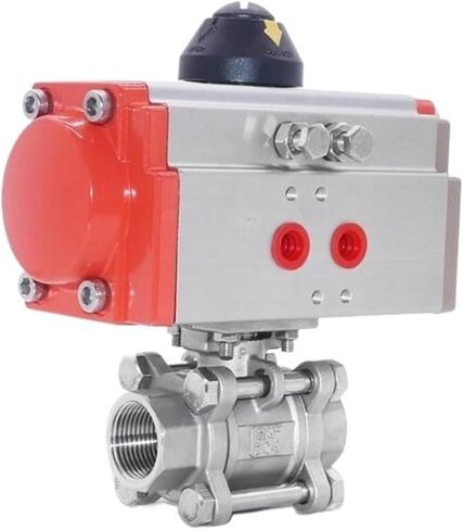 1/2" Three piece High Platform Pneumatic Ball Valve 304 Stainless steel Q611F-16P Double Acting Cylinder in Saudi Arabia