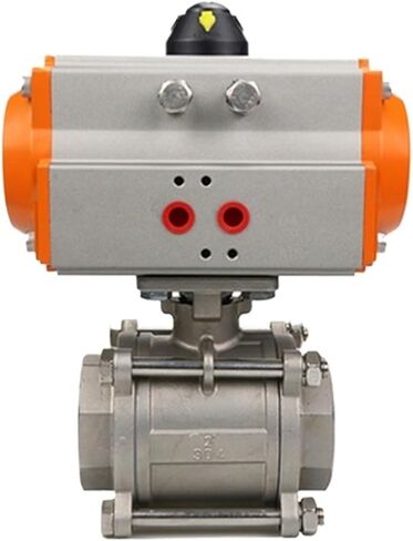 1/2" Three piece High Platform Pneumatic Ball Valve 304 Stainless steel Q611F-16P Double Acting Cylinder in Saudi Arabia