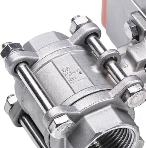 1/2" Three piece High Platform Pneumatic Ball Valve 304 Stainless steel Q611F-16P Double Acting Cylinder in Saudi Arabia